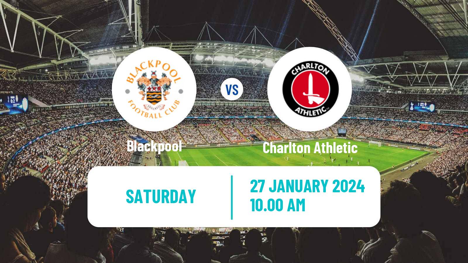 Soccer English League One Blackpool - Charlton Athletic