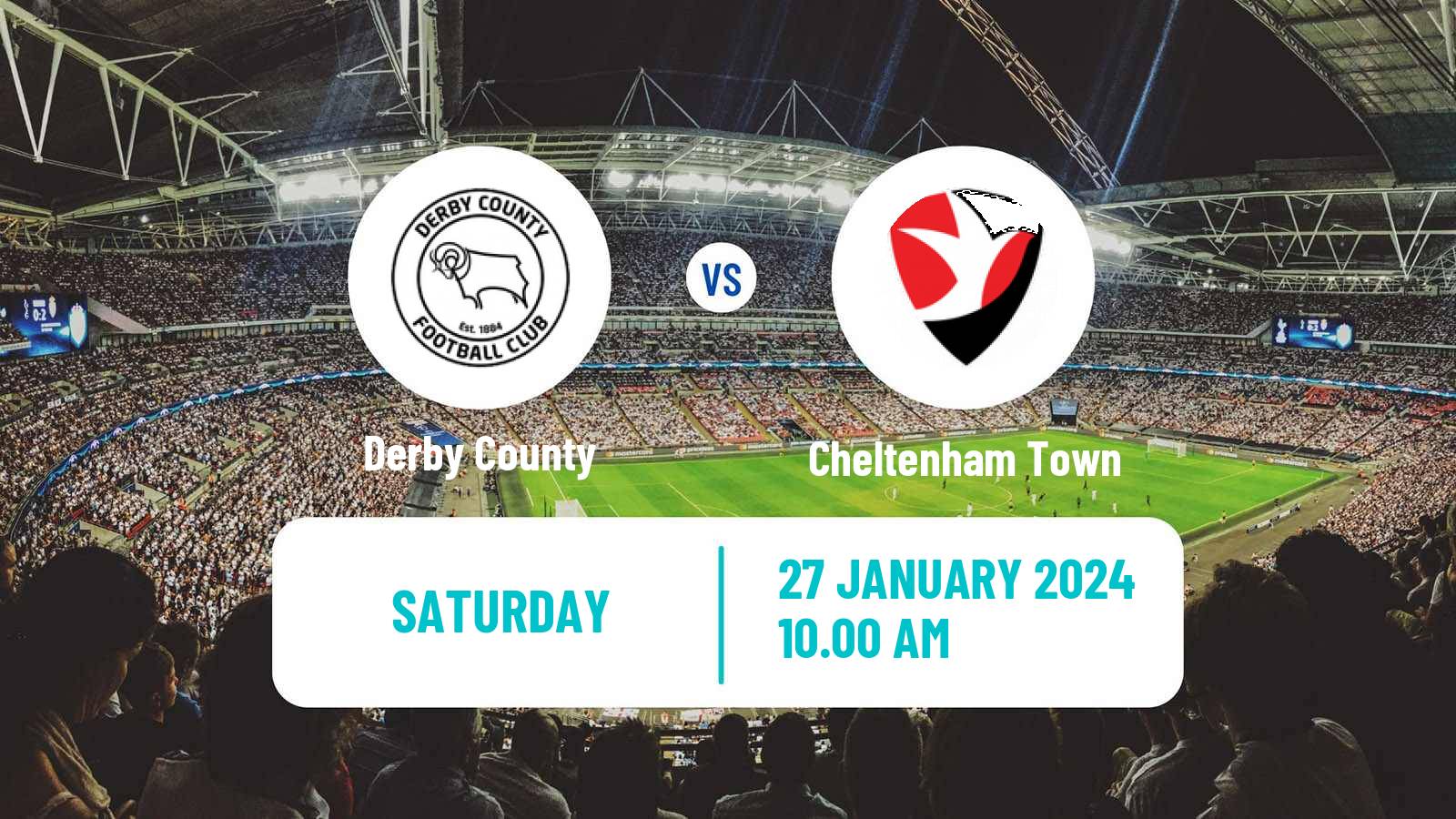 Soccer English League One Derby County - Cheltenham Town