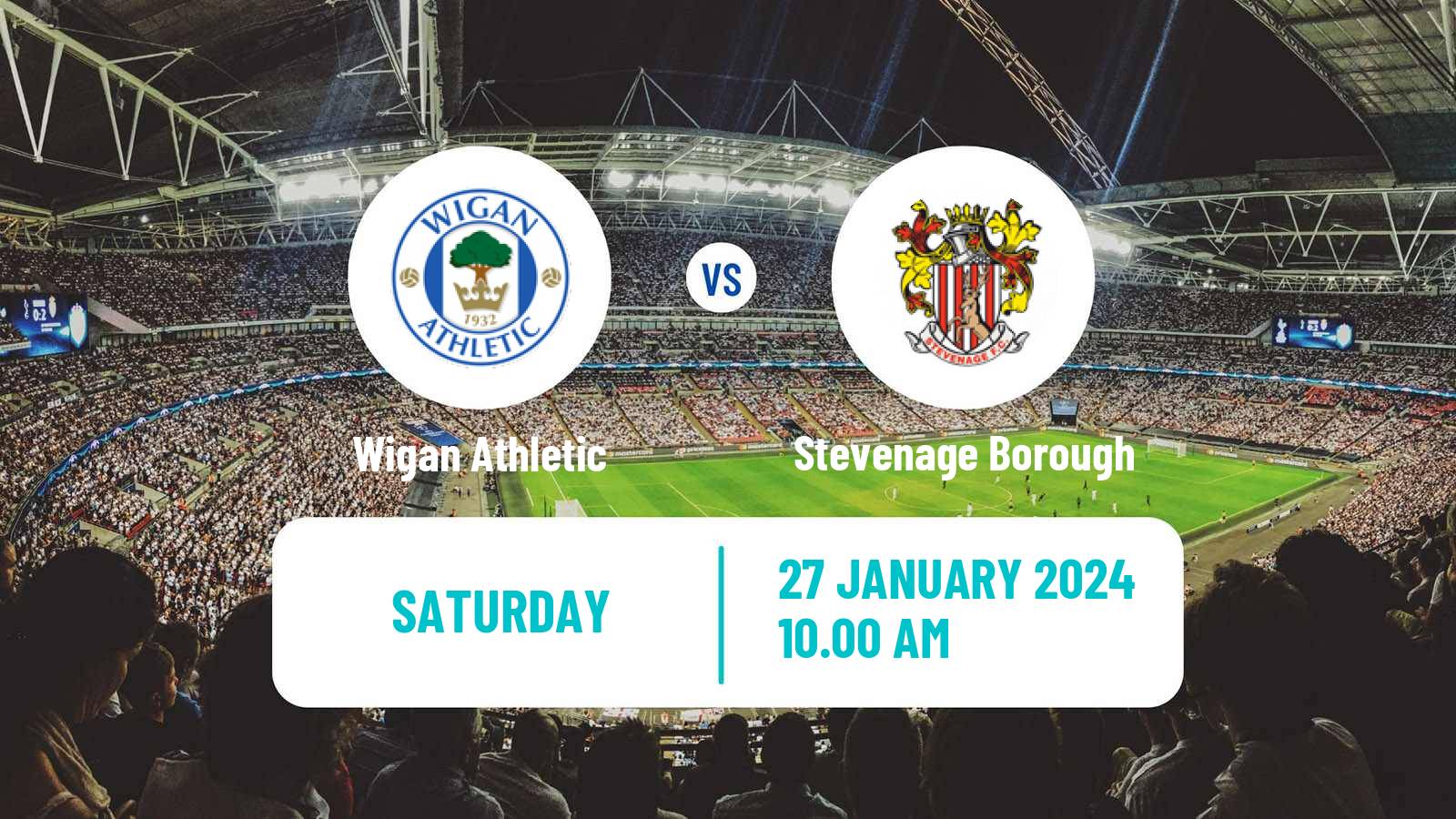Soccer English League One Wigan Athletic - Stevenage Borough