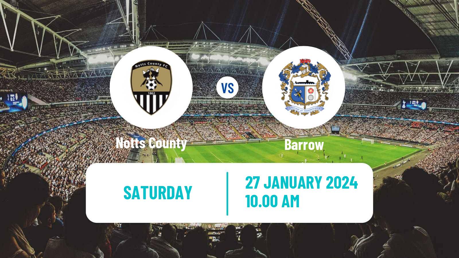 Soccer English League Two Notts County - Barrow