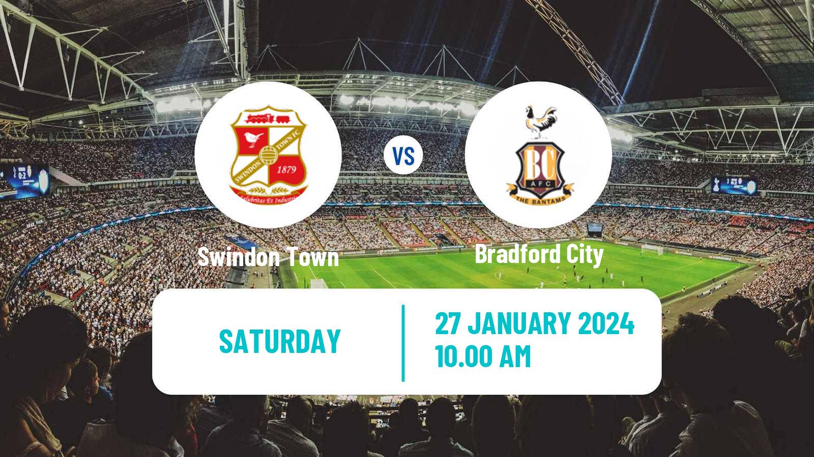 Soccer English League Two Swindon Town - Bradford City
