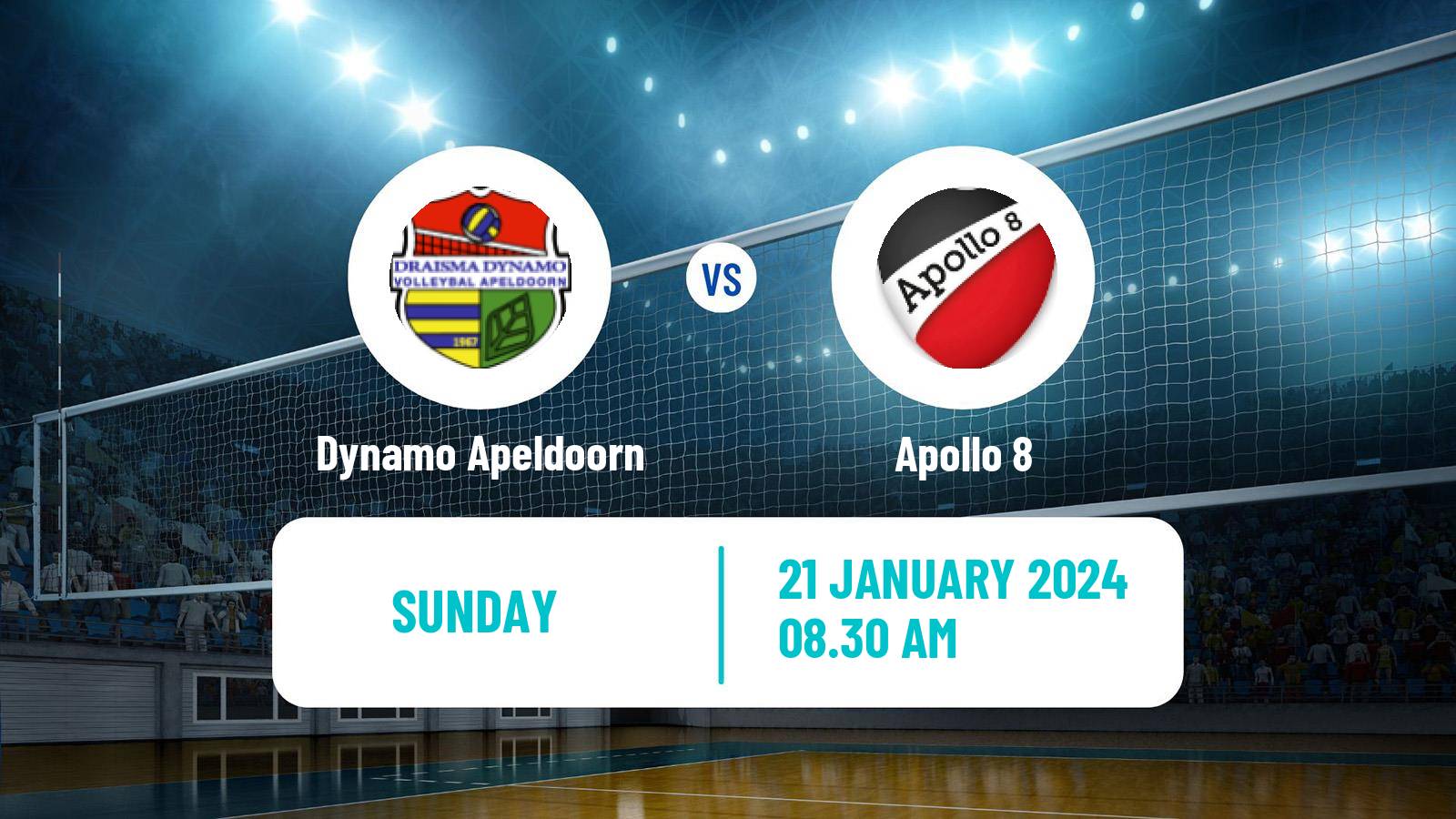 Volleyball Dutch Eredivisie Volleyball Women Dynamo Apeldoorn - Apollo 8