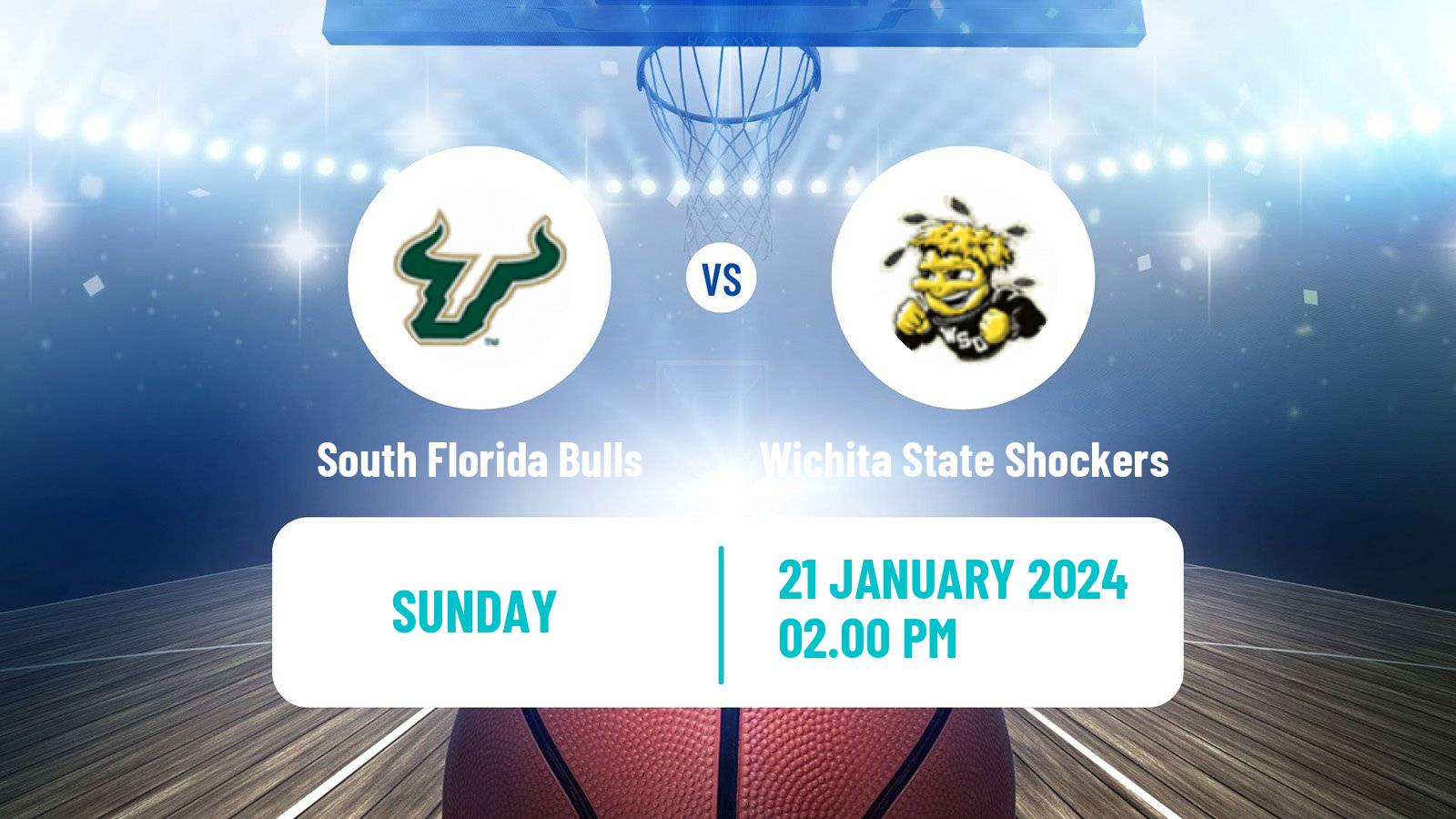 Basketball NCAA College Basketball South Florida Bulls - Wichita State Shockers