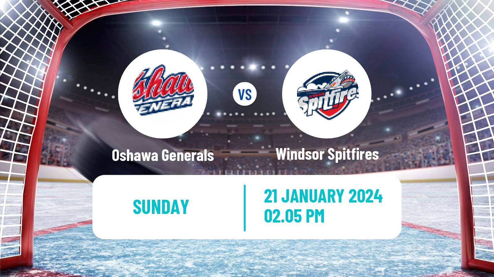 Hockey OHL Oshawa Generals - Windsor Spitfires