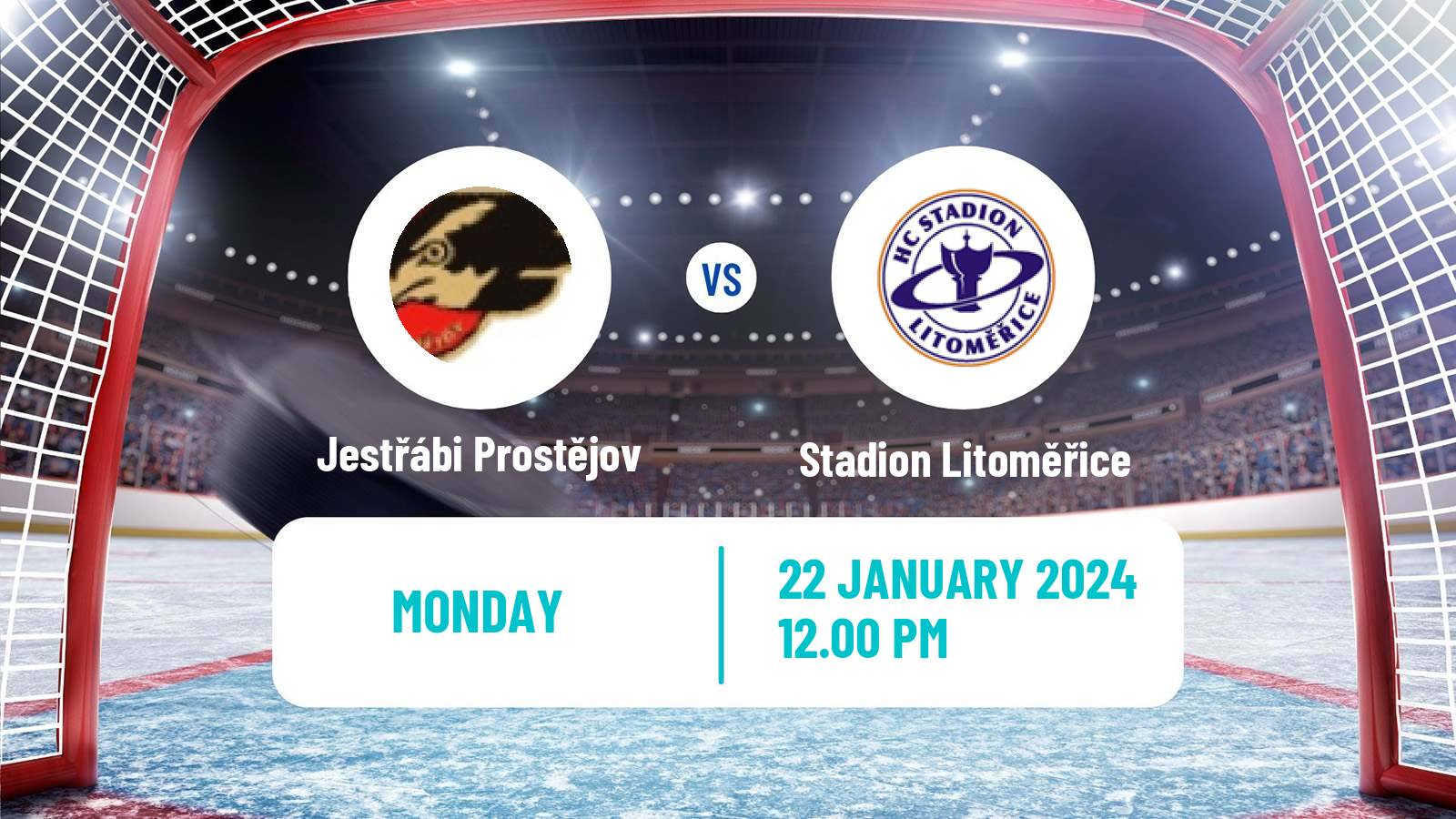 Hockey Czech Chance Liga Jestřábi Prostějov - Stadion Litoměřice