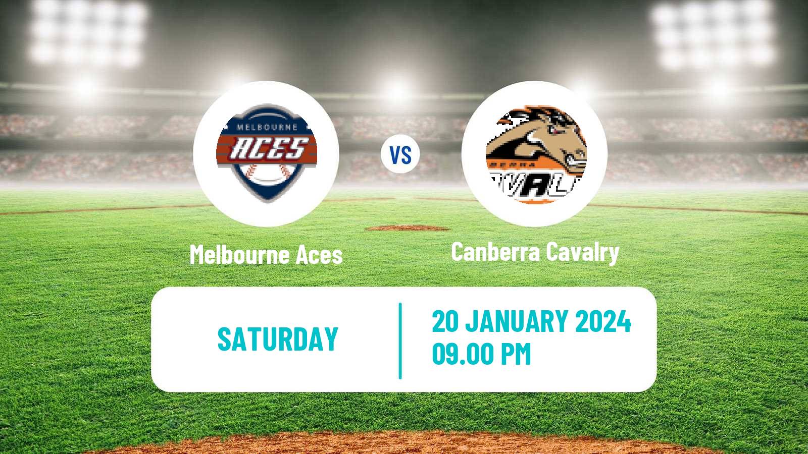 Baseball Australian ABL Melbourne Aces - Canberra Cavalry