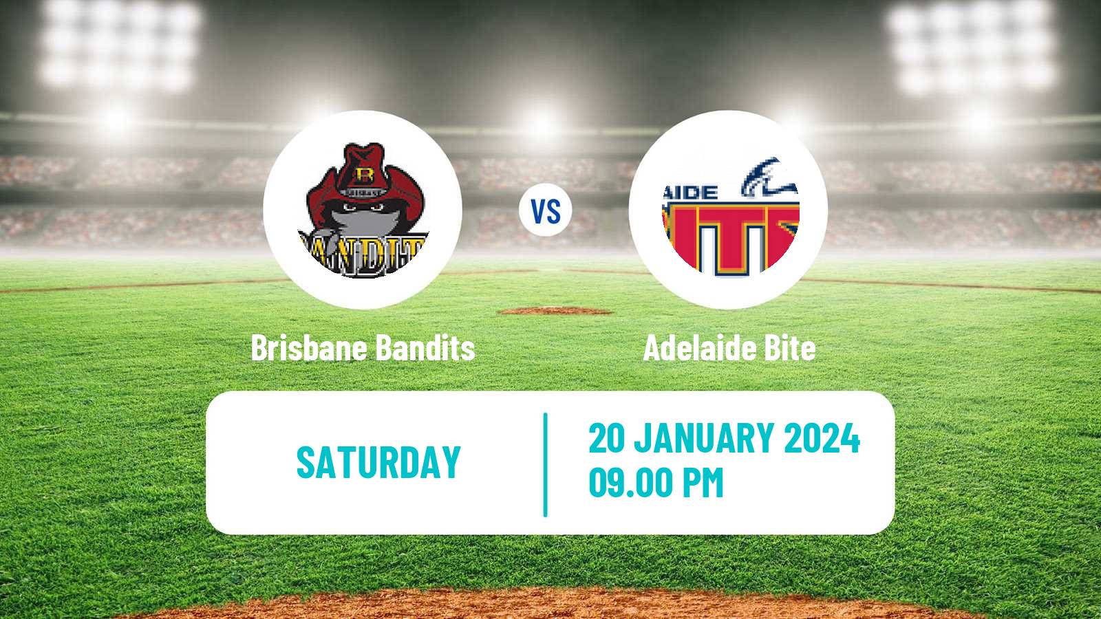 Baseball Australian ABL Brisbane Bandits - Adelaide Bite