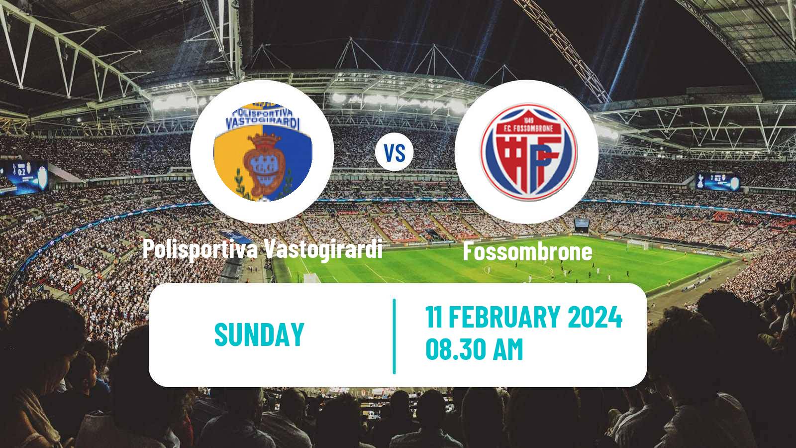 Soccer Italian Serie D - Group F Polisportiva Vastogirardi - Fossombrone