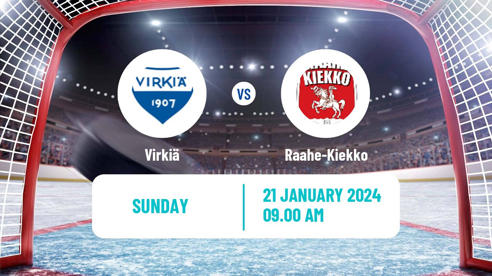 Hockey Finnish Suomi-sarja Virkiä - Raahe-Kiekko