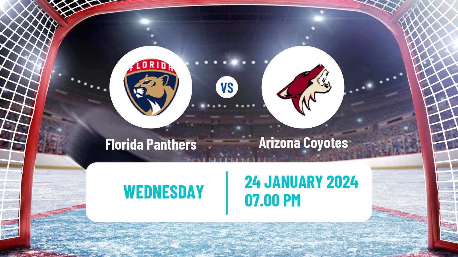 Hockey NHL Florida Panthers - Arizona Coyotes
