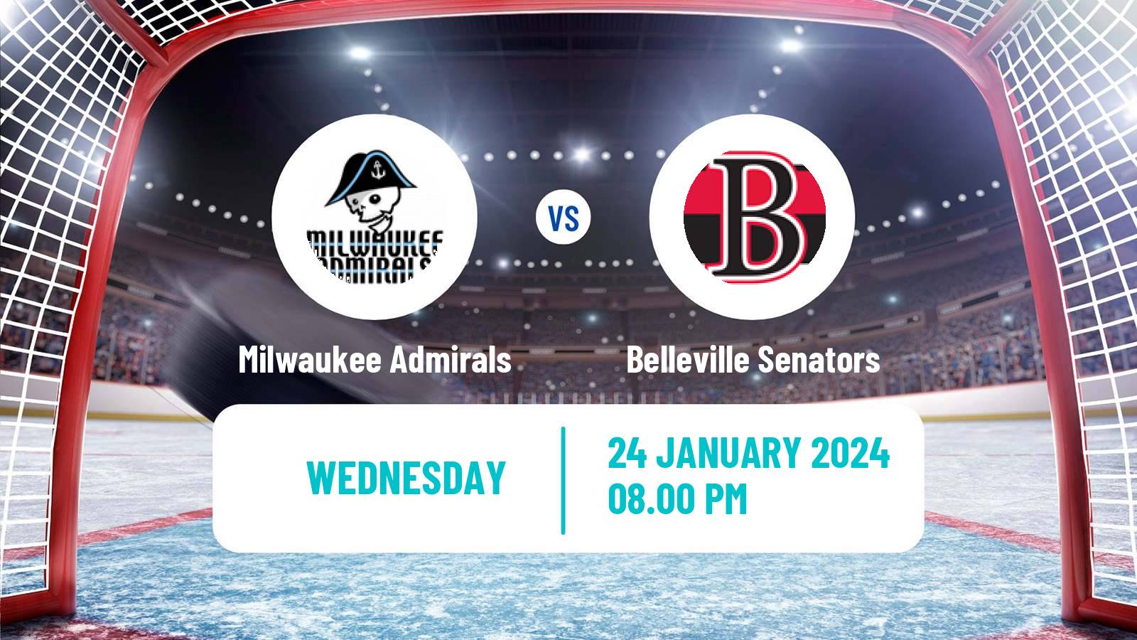 Hockey AHL Milwaukee Admirals - Belleville Senators