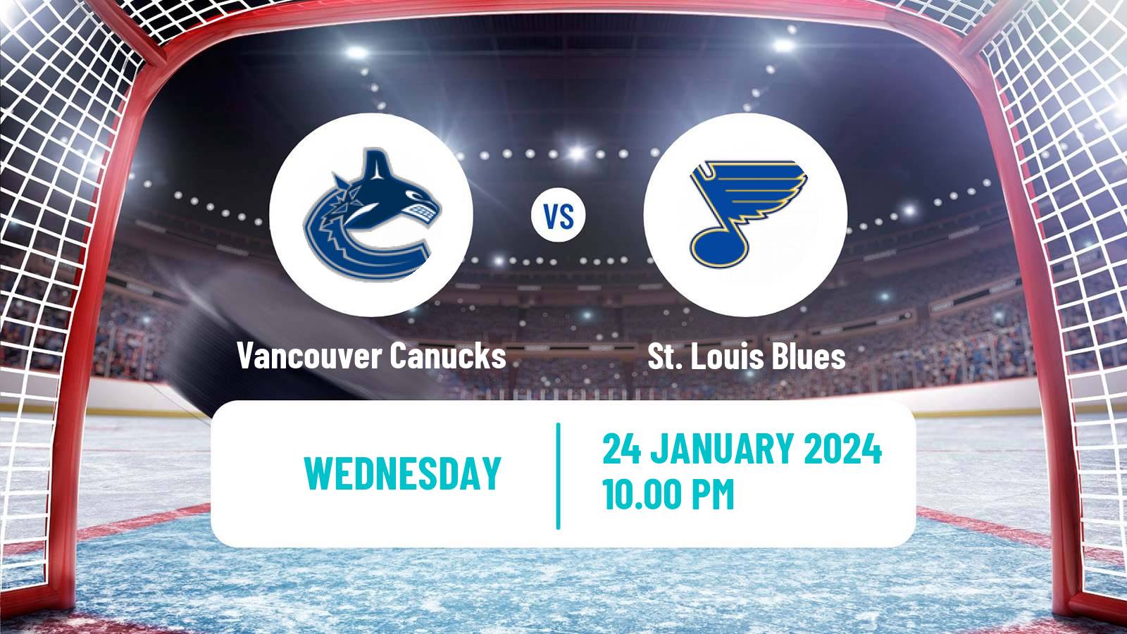 Hockey NHL Vancouver Canucks - St. Louis Blues