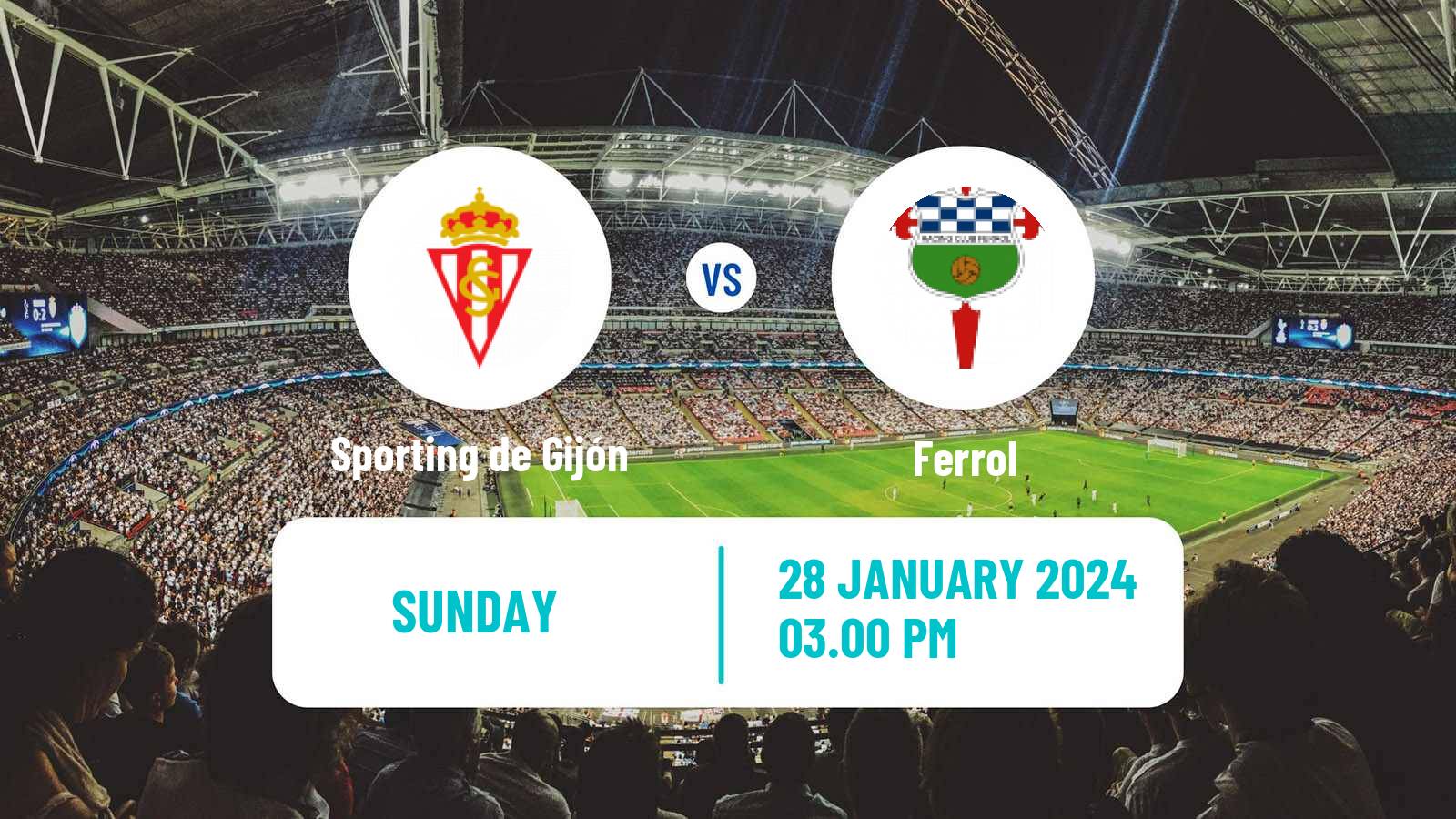 Soccer Spanish LaLiga2 Sporting de Gijón - Ferrol