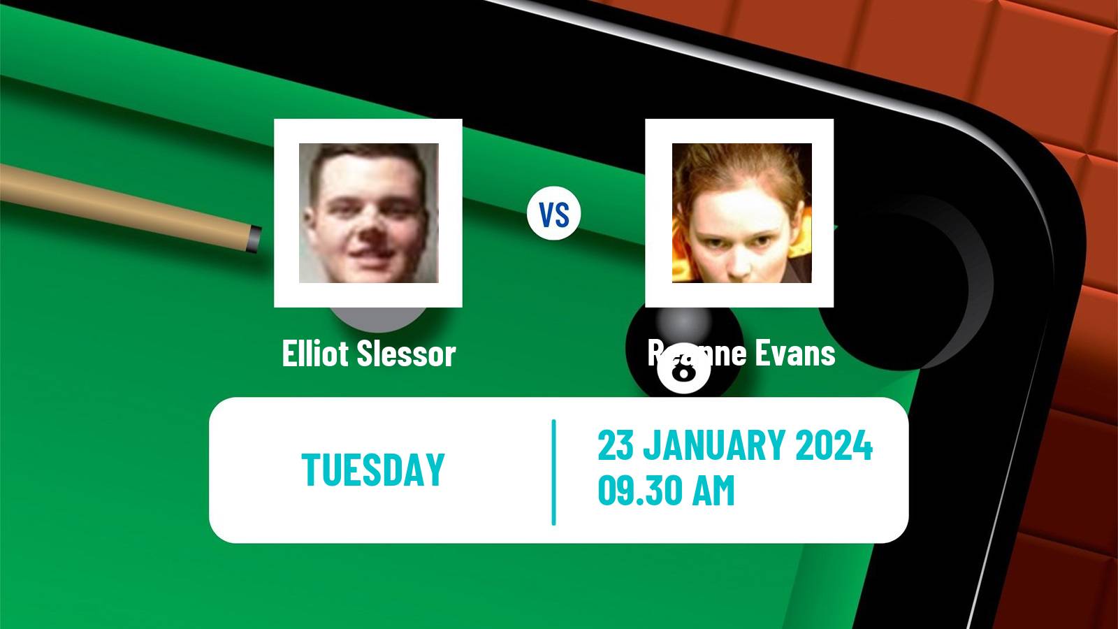 Snooker World Open Elliot Slessor - Reanne Evans