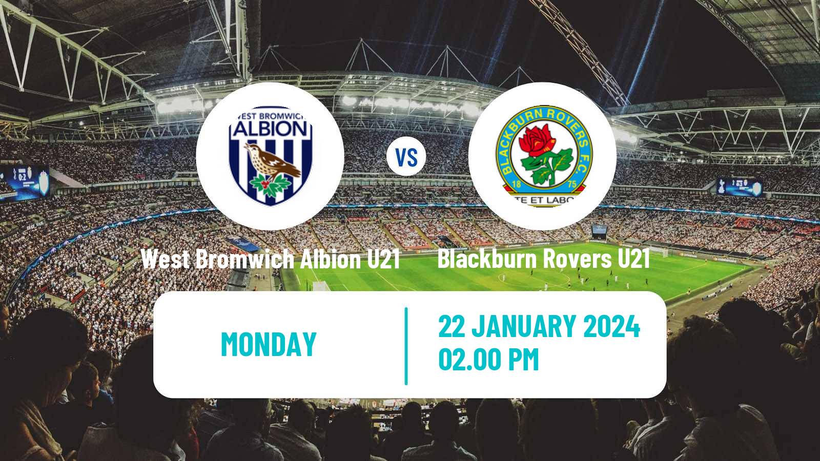 Soccer English Premier League Cup West Bromwich Albion U21 - Blackburn Rovers U21