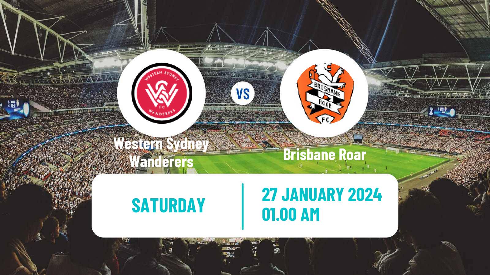 Soccer Australian A-League Women Western Sydney Wanderers - Brisbane Roar