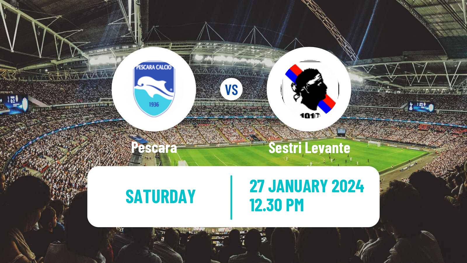Soccer Italian Serie C Group B Pescara - Sestri Levante