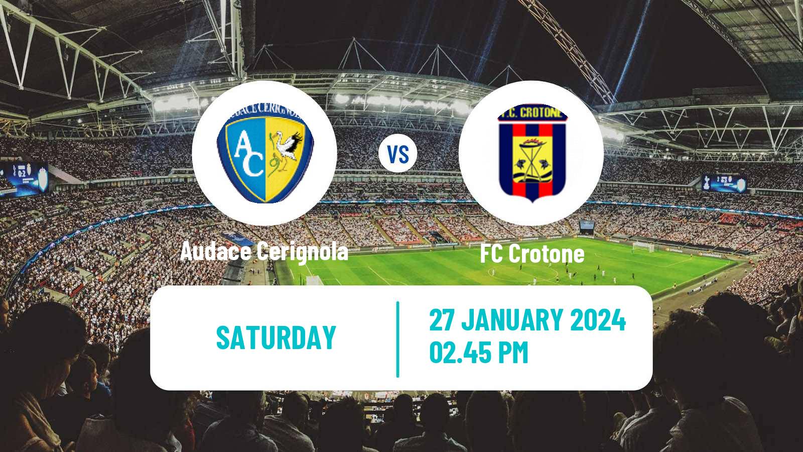 Soccer Italian Serie C Group C Audace Cerignola - Crotone