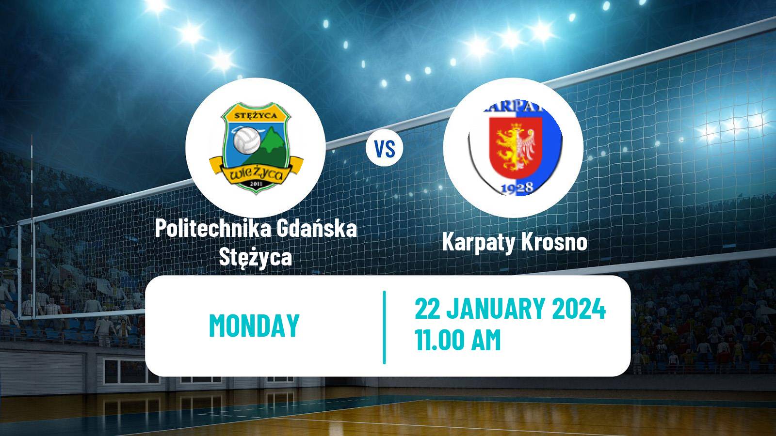 Volleyball Polish I Liga Volleyball Women Politechnika Gdańska Stężyca - Karpaty Krosno