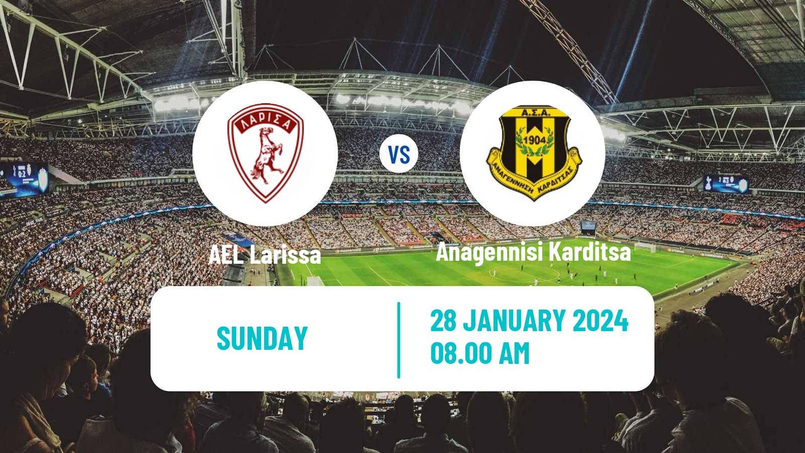 Soccer Greek Super League 2 AEL Larissa - Anagennisi Karditsa