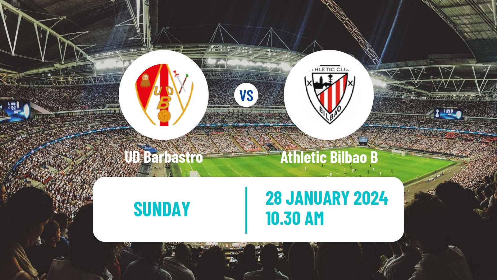 Soccer Spanish Segunda RFEF - Group 2 Barbastro - Athletic Bilbao B