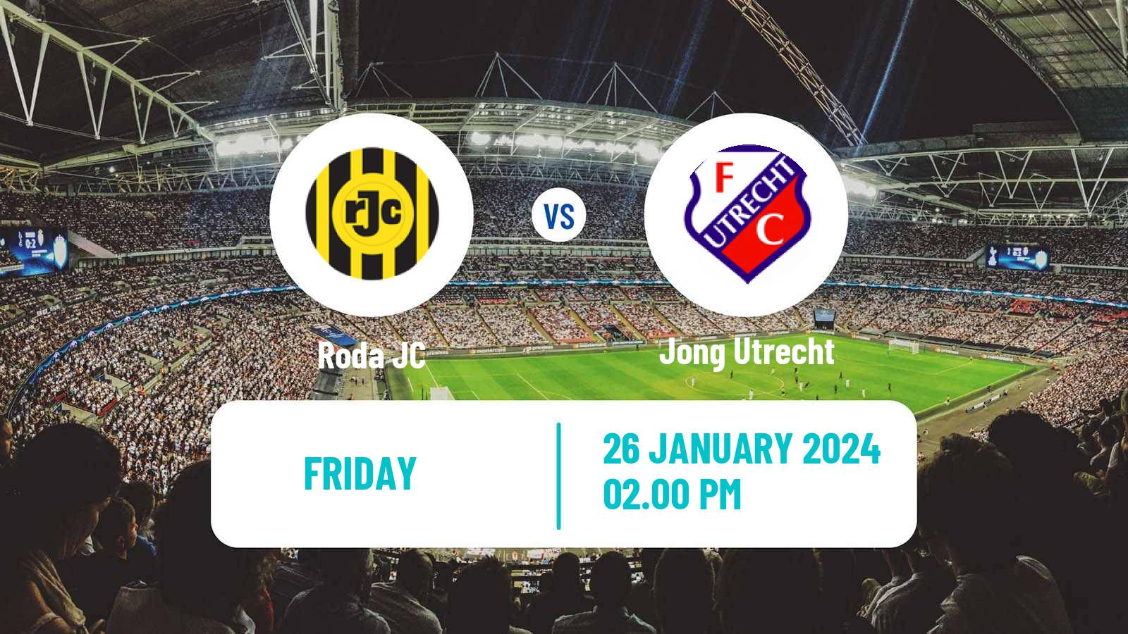 Soccer Dutch Eerste Divisie Roda - Jong Utrecht