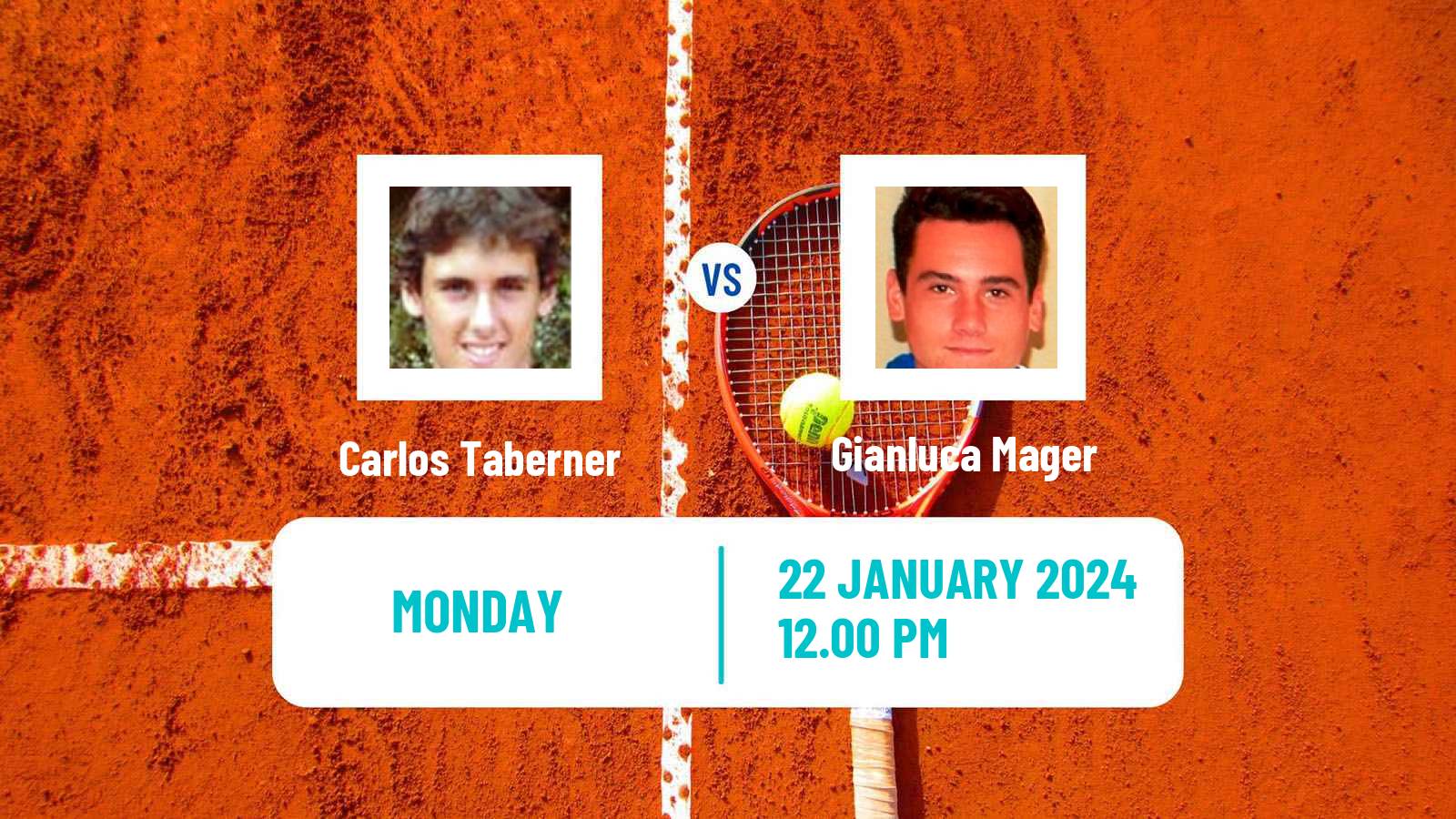 Tennis Punta Del Este Challenger Men Carlos Taberner - Gianluca Mager