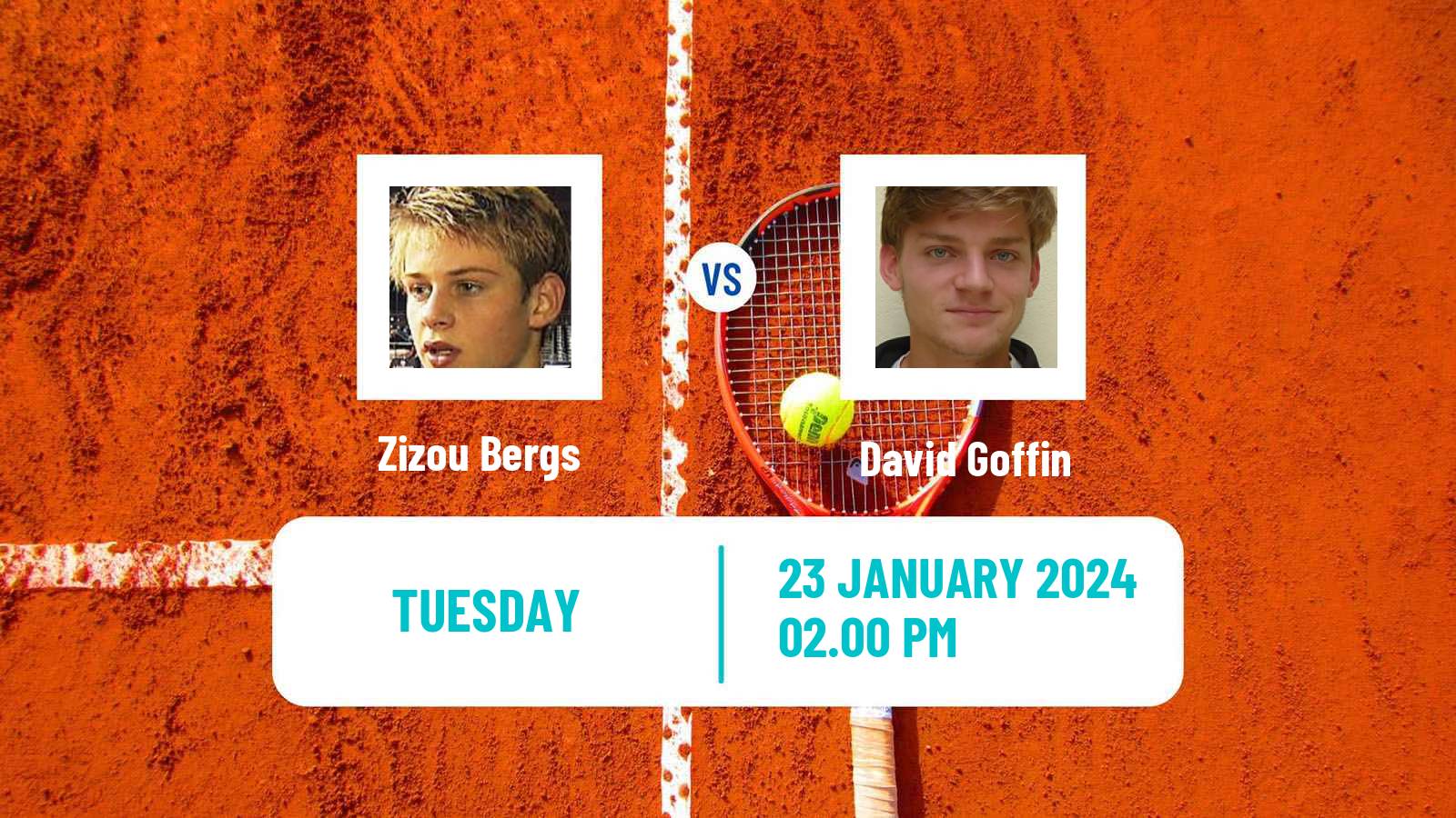 Tennis Ottignies Louvain La Neuve Challenger Men Zizou Bergs - David Goffin