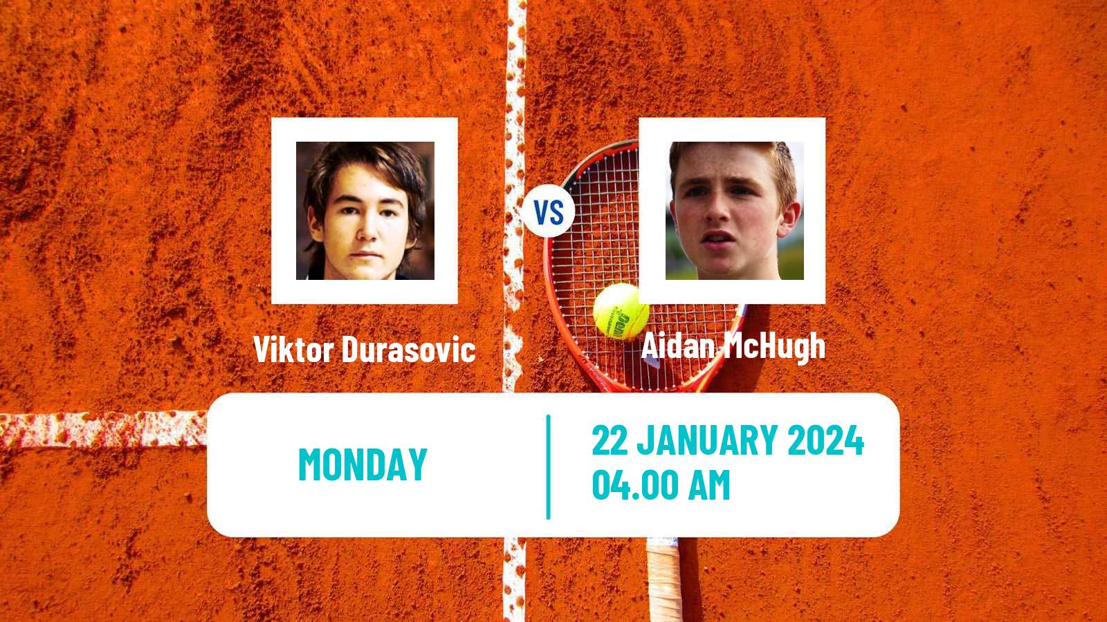 Tennis Quimper Challenger Men Viktor Durasovic - Aidan McHugh
