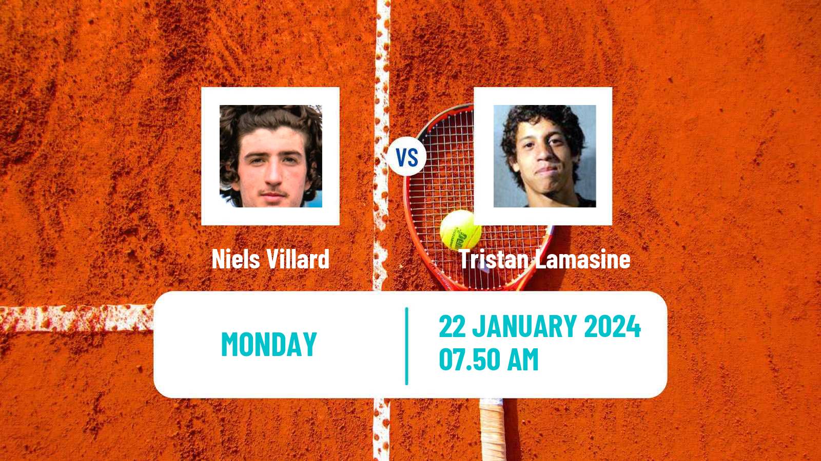Tennis Quimper Challenger Men Niels Villard - Tristan Lamasine