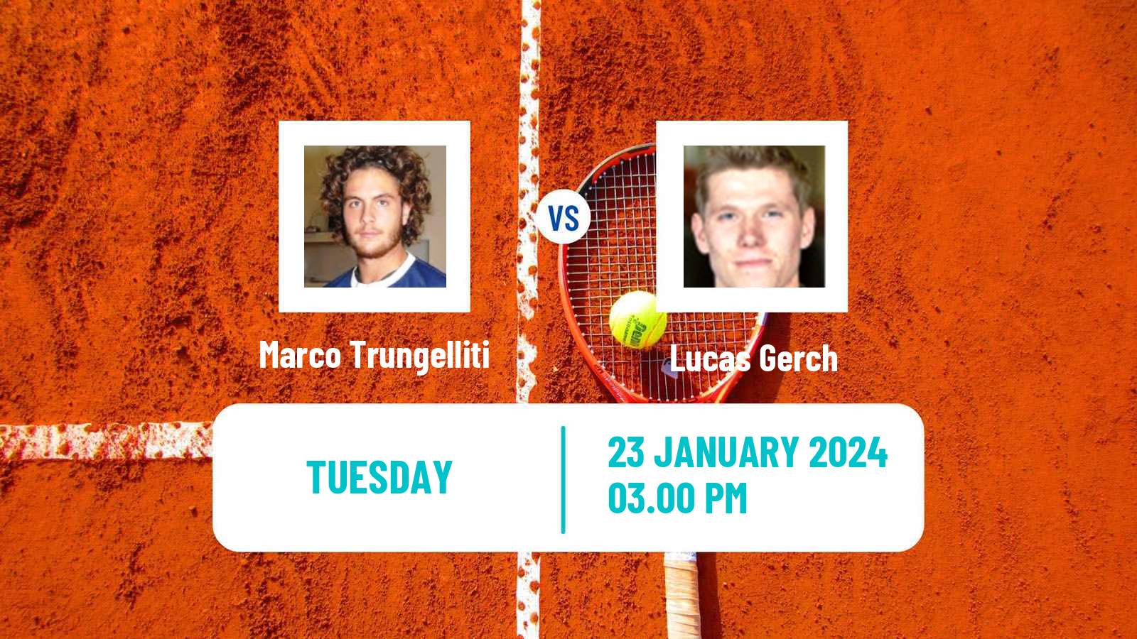 Tennis Indian Wells 2 Challenger Men Marco Trungelliti - Lucas Gerch