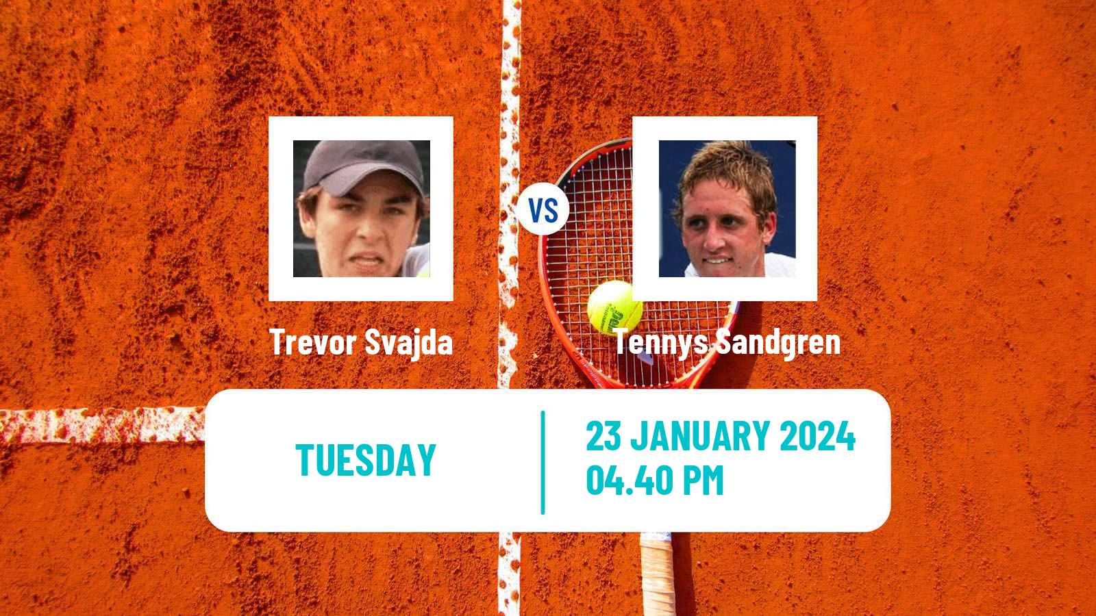 Tennis Indian Wells 2 Challenger Men Trevor Svajda - Tennys Sandgren