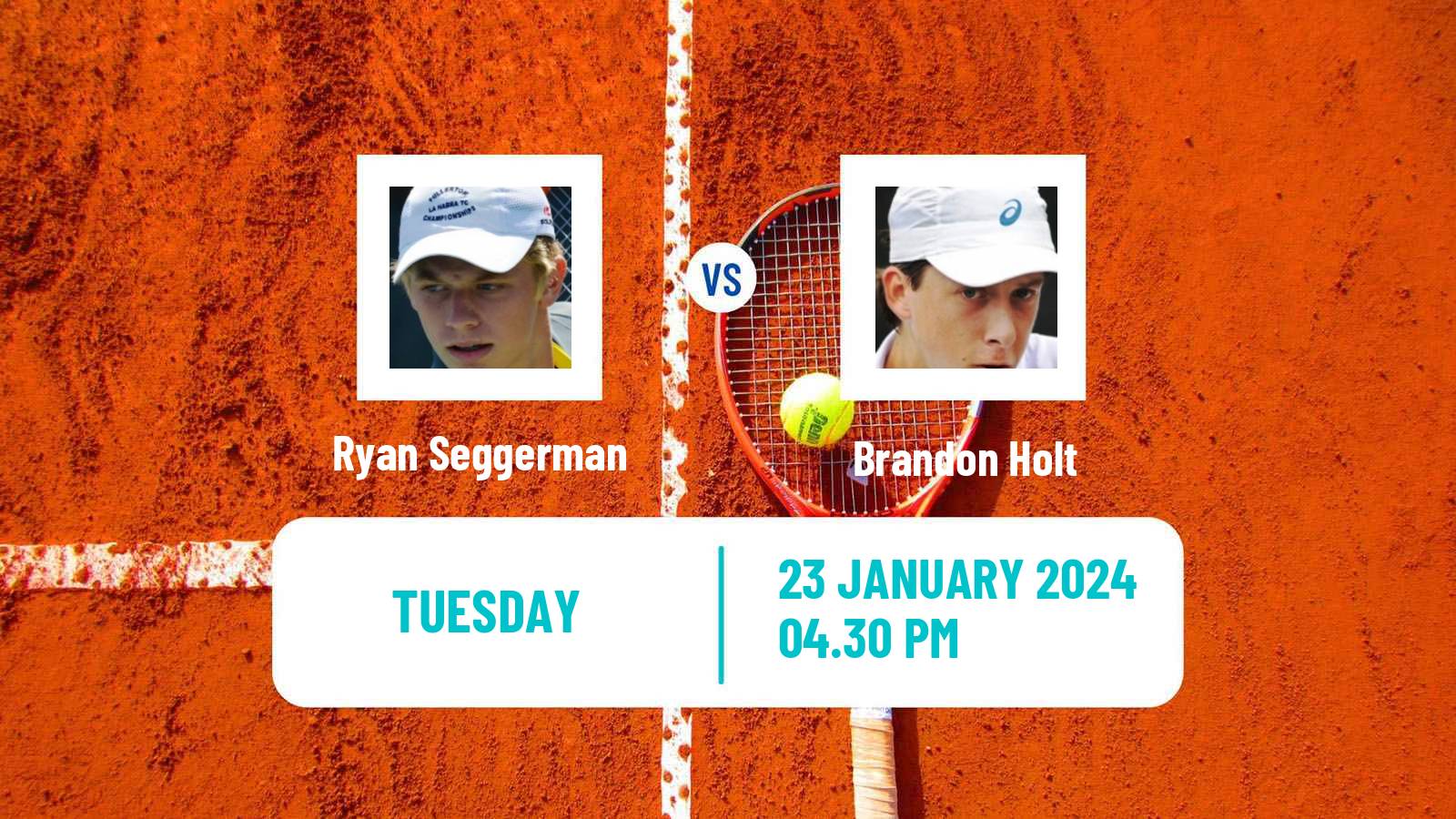 Tennis Indian Wells 2 Challenger Men Ryan Seggerman - Brandon Holt