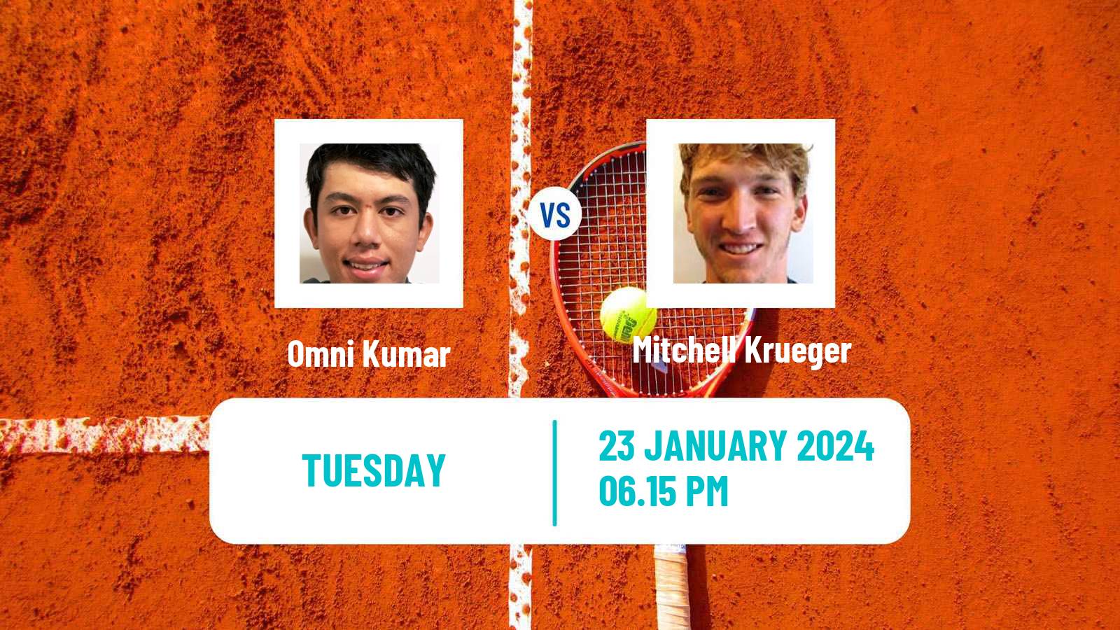 Tennis Indian Wells 2 Challenger Men Omni Kumar - Mitchell Krueger