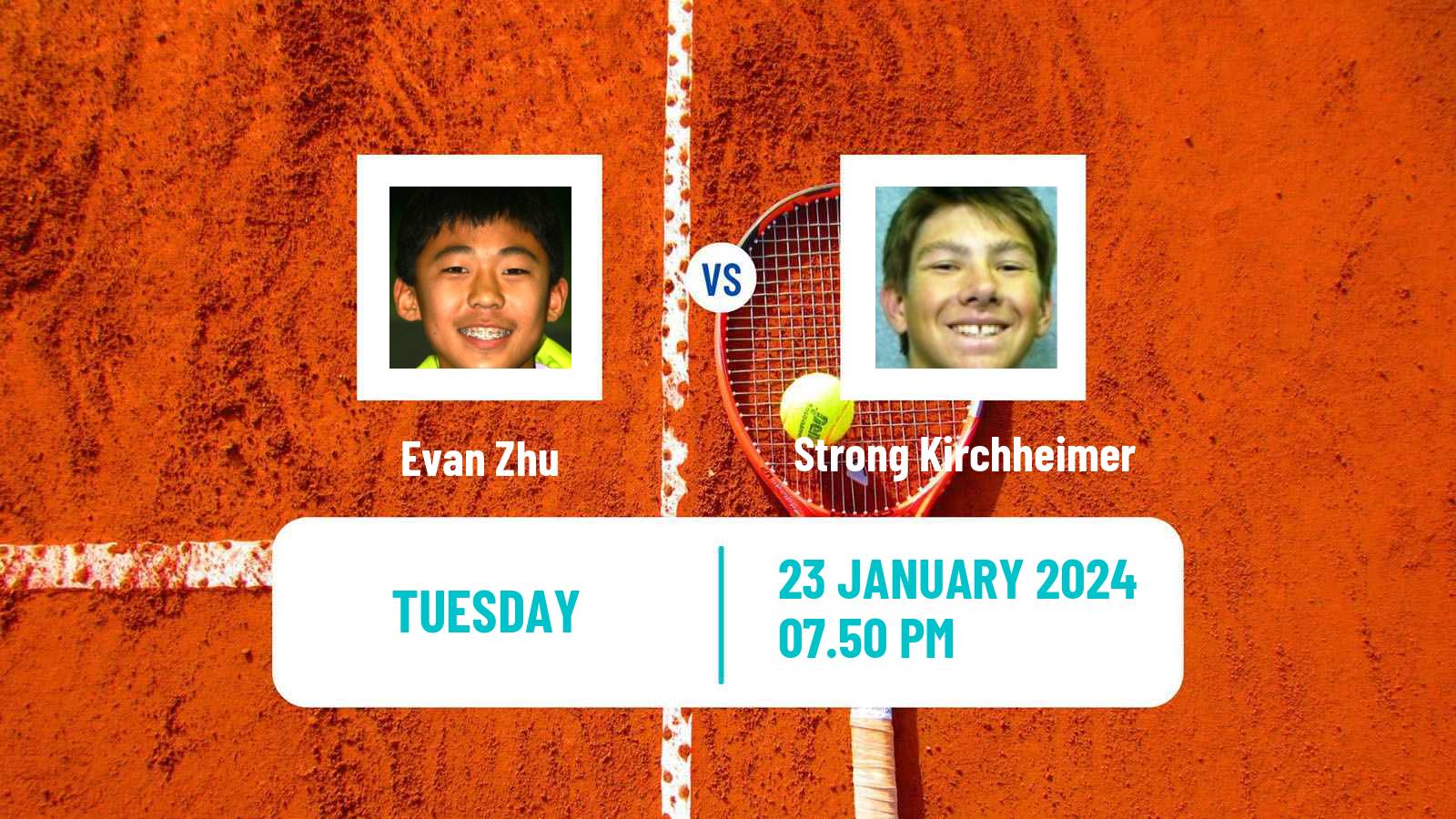 Tennis Indian Wells 2 Challenger Men Evan Zhu - Strong Kirchheimer