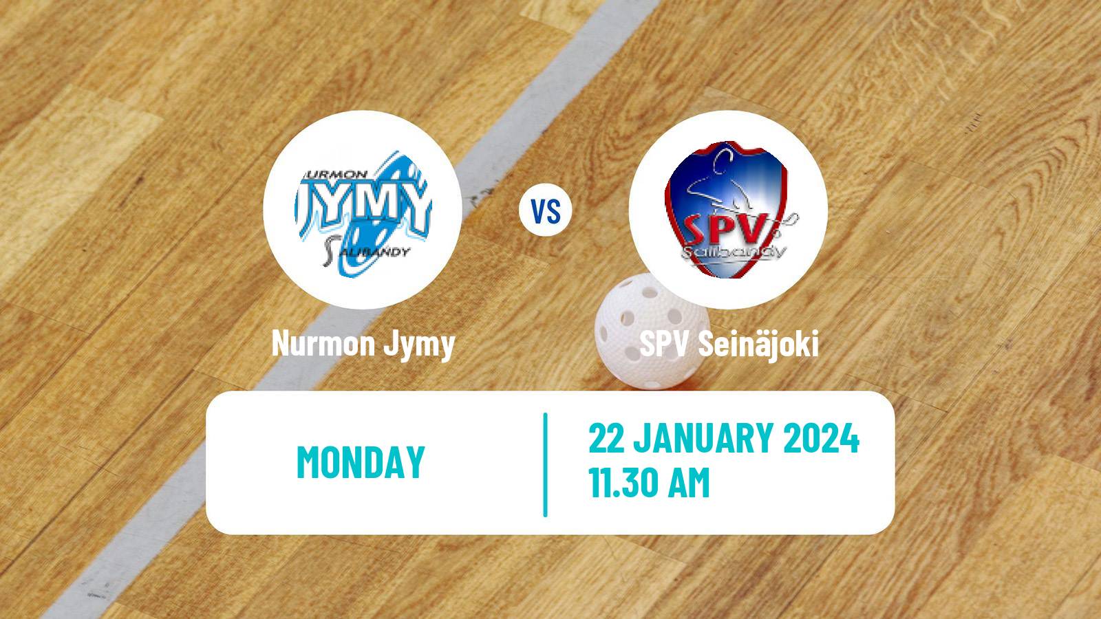 Floorball Finnish F-Liiga Nurmon Jymy - SPV Seinäjoki