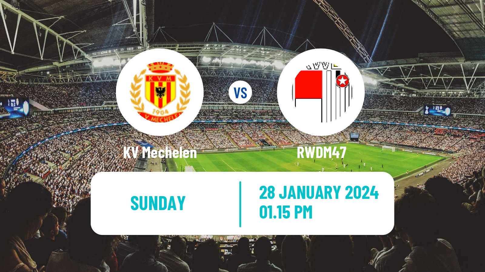 Soccer Belgian Jupiler Pro League KV Mechelen - RWDM47