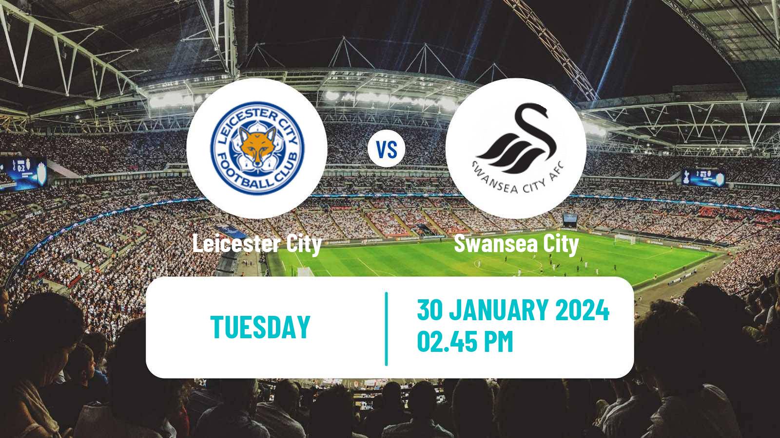 Soccer English League Championship Leicester City - Swansea City