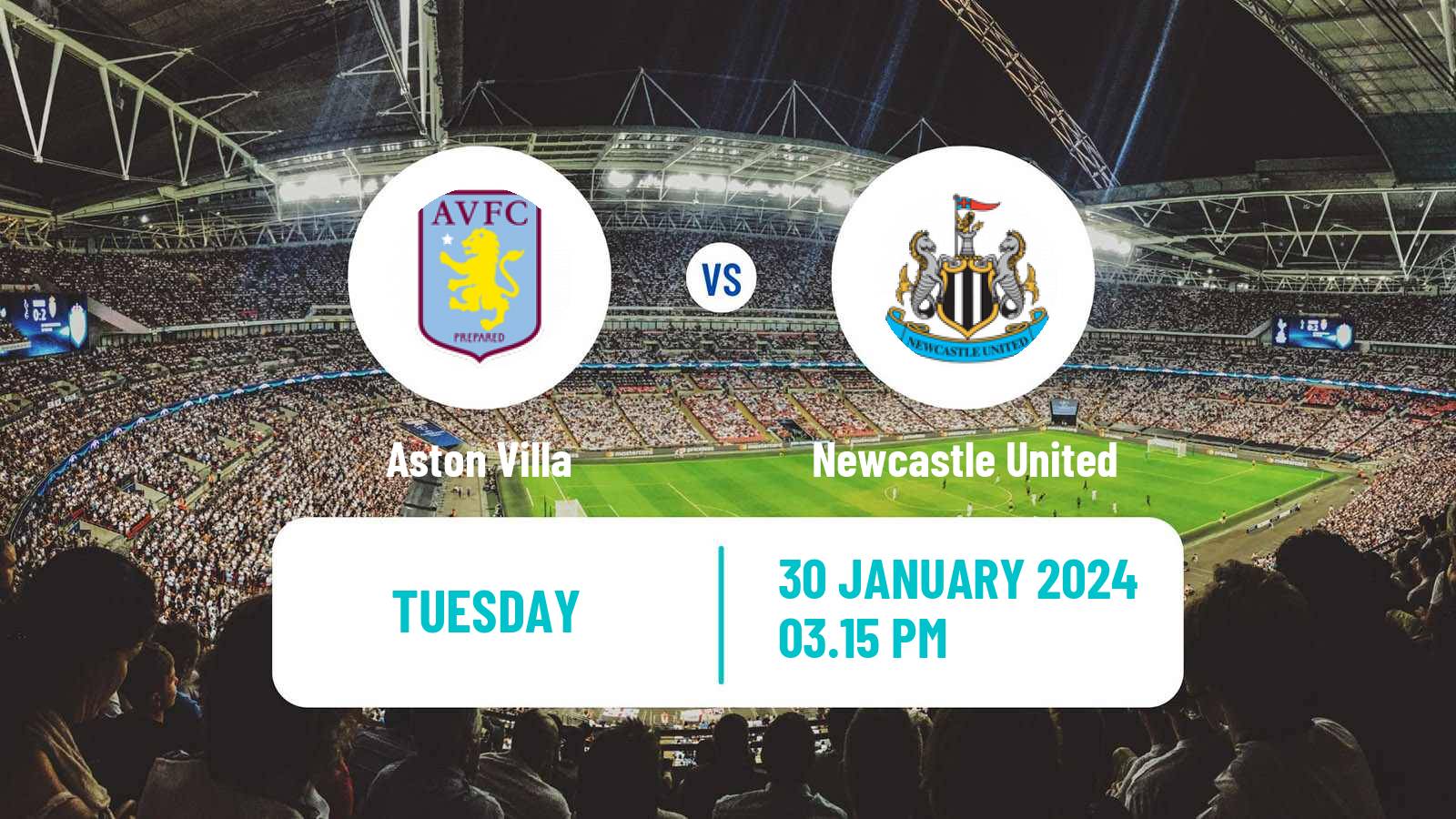 Soccer English Premier League Aston Villa - Newcastle United