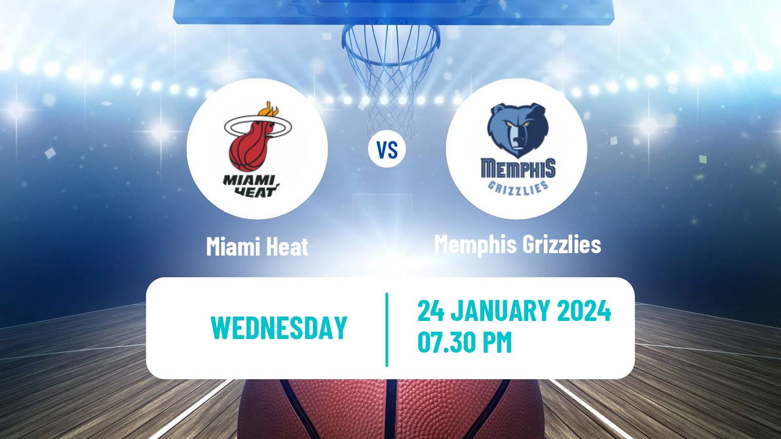 Basketball NBA Miami Heat - Memphis Grizzlies