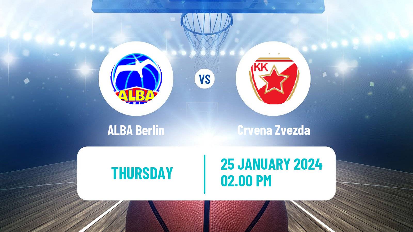 Basketball Euroleague ALBA Berlin - Crvena Zvezda