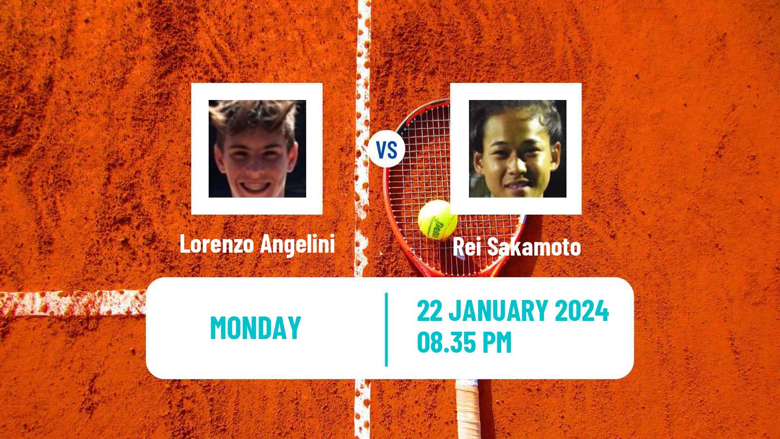 Tennis Boys Singles Australian Open Lorenzo Angelini - Rei Sakamoto
