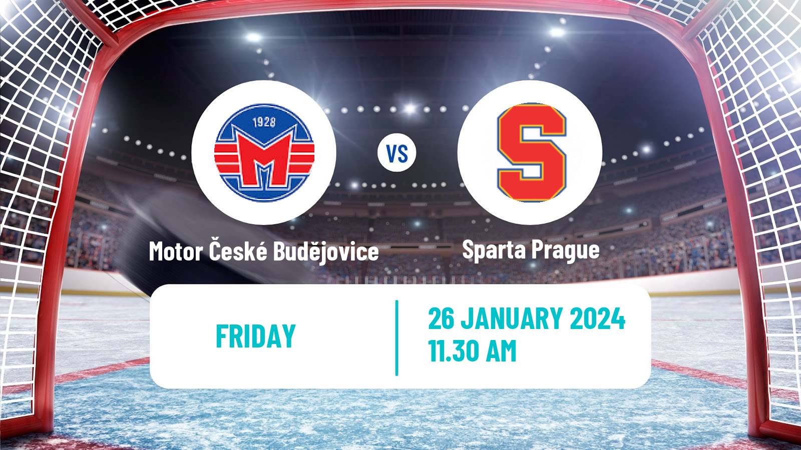 Hockey Czech Extraliga Motor České Budějovice - Sparta Prague