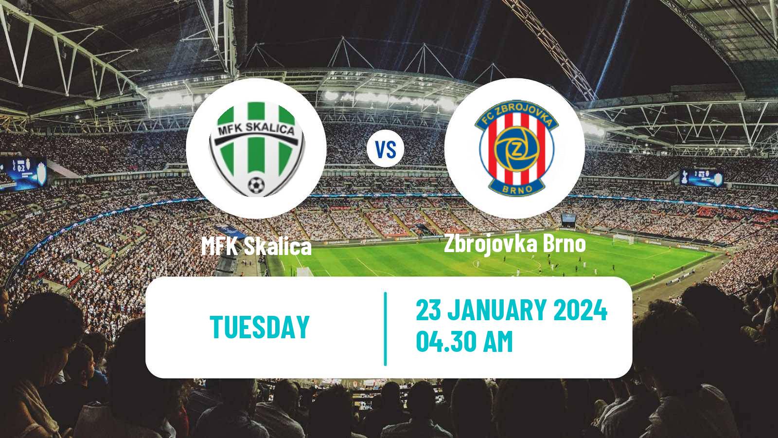 Soccer Czech Tipsport Liga Skalica - Zbrojovka Brno