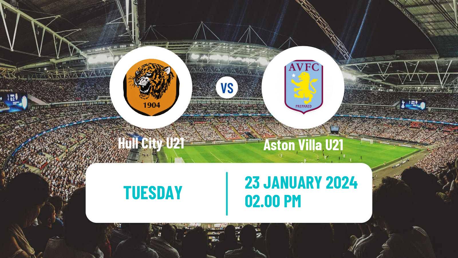 Soccer English Premier League Cup Hull City U21 - Aston Villa U21