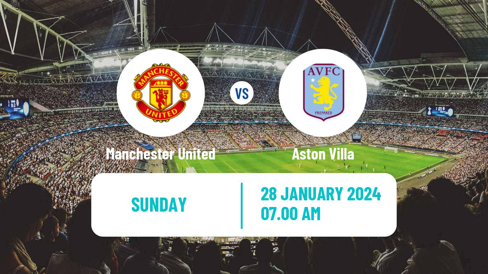 Soccer English WSL Manchester United - Aston Villa