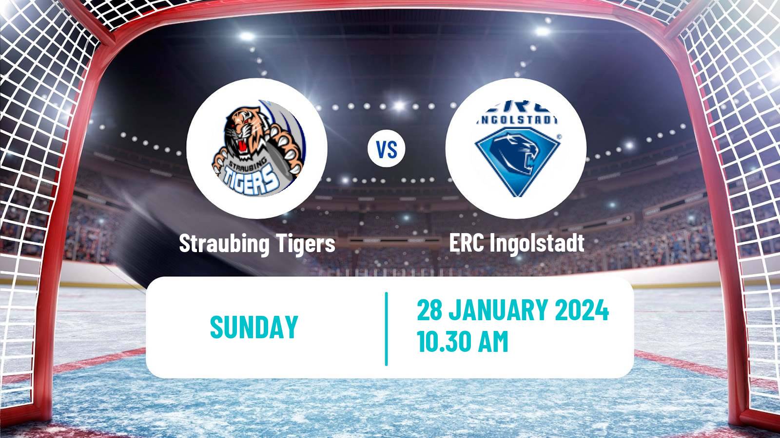 Hockey German Ice Hockey League Straubing Tigers - ERC Ingolstadt