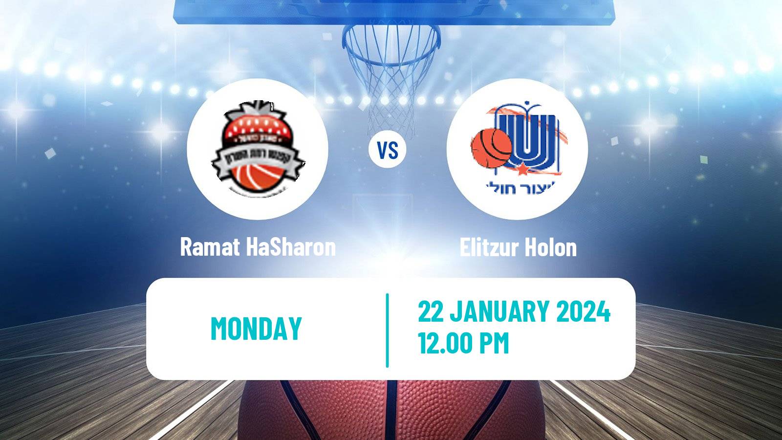Basketball Israeli WBL Women Ramat HaSharon - Elitzur Holon