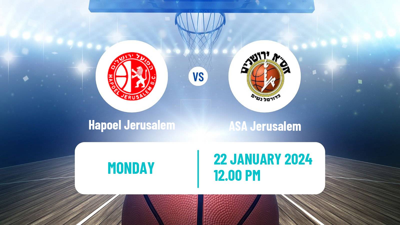 Basketball Israeli WBL Women Hapoel Jerusalem - ASA Jerusalem