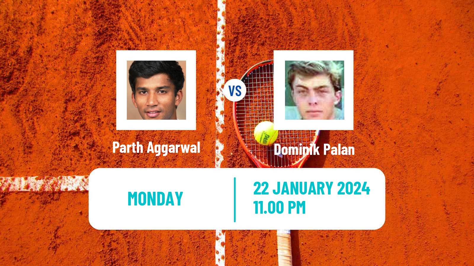 Tennis ITF M25 Chennai Men Parth Aggarwal - Dominik Palan